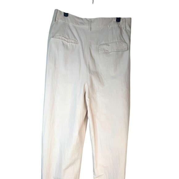 2/$30 ZARA Womens Size Large Wide-Leg Linen-Blend Pants - Picture 7 of 16